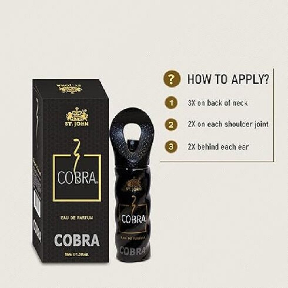 St John Cobra Perfume For Men Women, Long Lasting Fragrance  24 Hours Eau De Parfum (50ml )-Buy 1 Get 1