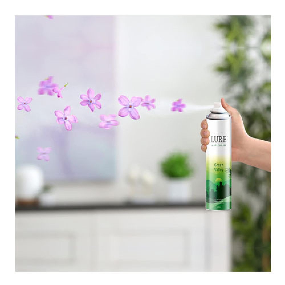 Lure Green Valley Fresh Long Lasting Room Air Freshener 220 ml