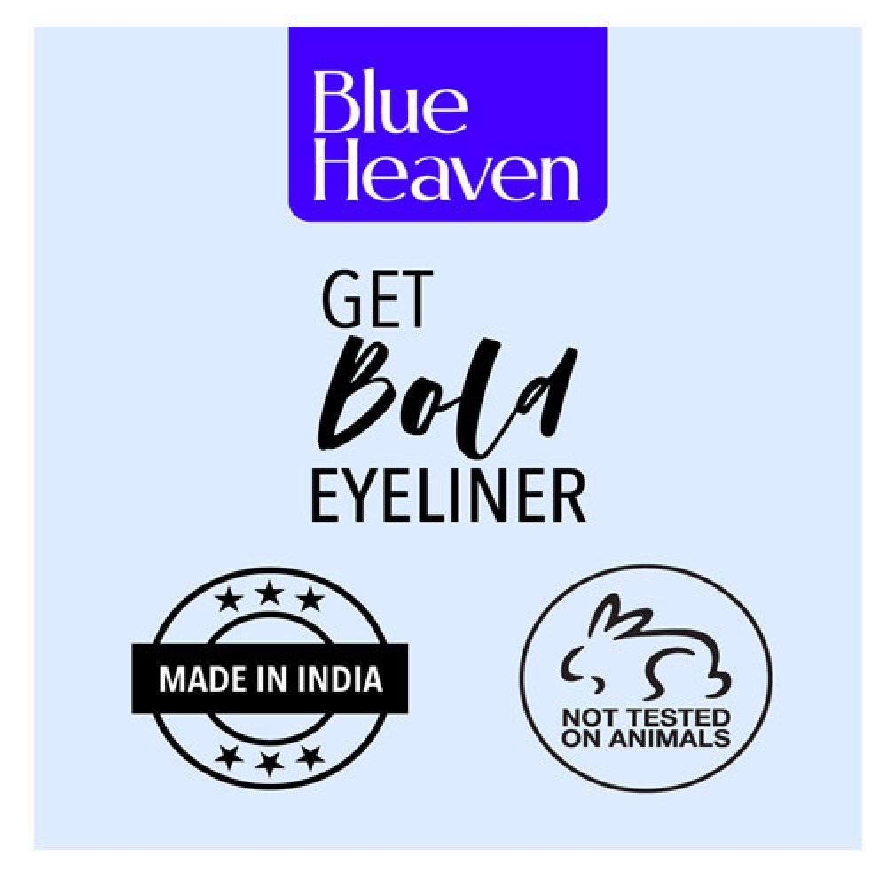 Blue Heaven Get Bold Matte Finish Eyeliner (Black, 7 ml)-Pack Of-3