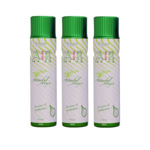 Al Nuaim Attar Ful Mogra Long Lasting Room Freshener-300 ml Pack Of-3