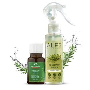 Alps Goodness Rosemary Haircare Power Duo with Rosemary Water (100ml) Rosemary Essential Oil (10ml) Hair Growth Expert Strengthening  Nourishing | Thick-Strong Hair | Viral Rosemary Water