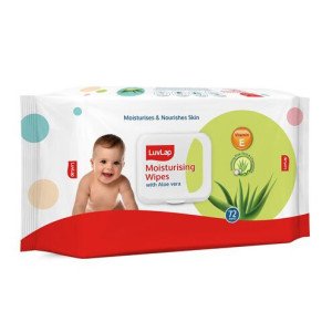 LuvLap Paraben Free Wipes For Baby Skin With Aloe Vera,Fragrance Free Safe Baby Wipes Rich In Vitamin E  Extract72 Wipes Pack With Lid Packs