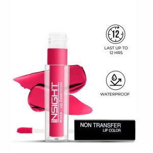 Insight Non Transfer Lip Color Matte Texture 12Hrs Waterproof True Color Smudge Proof Longwear, 4ml(LG40-Soft Rose