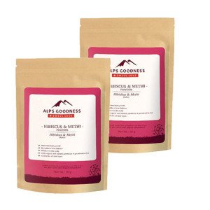 Alps Goodness Hibiscus  Methi Powder (50 g)  Pure  Natural No Preservatives, No Pesticides used for Face Mask Pack Of-2