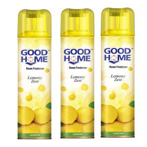 Good Home Lemon Long Lasting Room Freshener-160 g-Pack Of-3