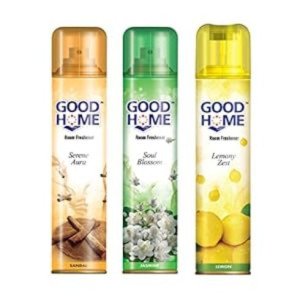 Good Home Room Fresheners Serene Aura Sandal and Jasmine and Lemon (Pack of 3)