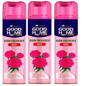 Good Home Whispers of Passion Room Freshener Spray Rose 160 gm-Pack Of-3