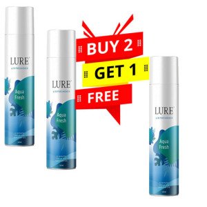 Lure Aqua Fresh Long Lasting Room Air Freshener 220 ml Buy 2 Get 1 Free