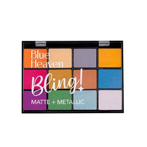 Blue Heaven 12-In-1 Metallic Finish Bling Eyeshadow (Playful  Bursts)