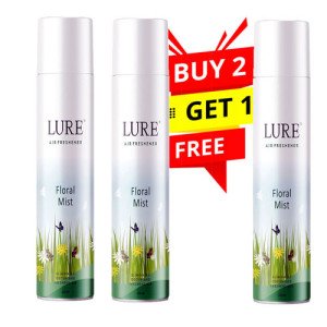 Lure Floral Mist Fresh Long Lasting Room Air Freshener 220 ml Buy -2 Get 1 Free