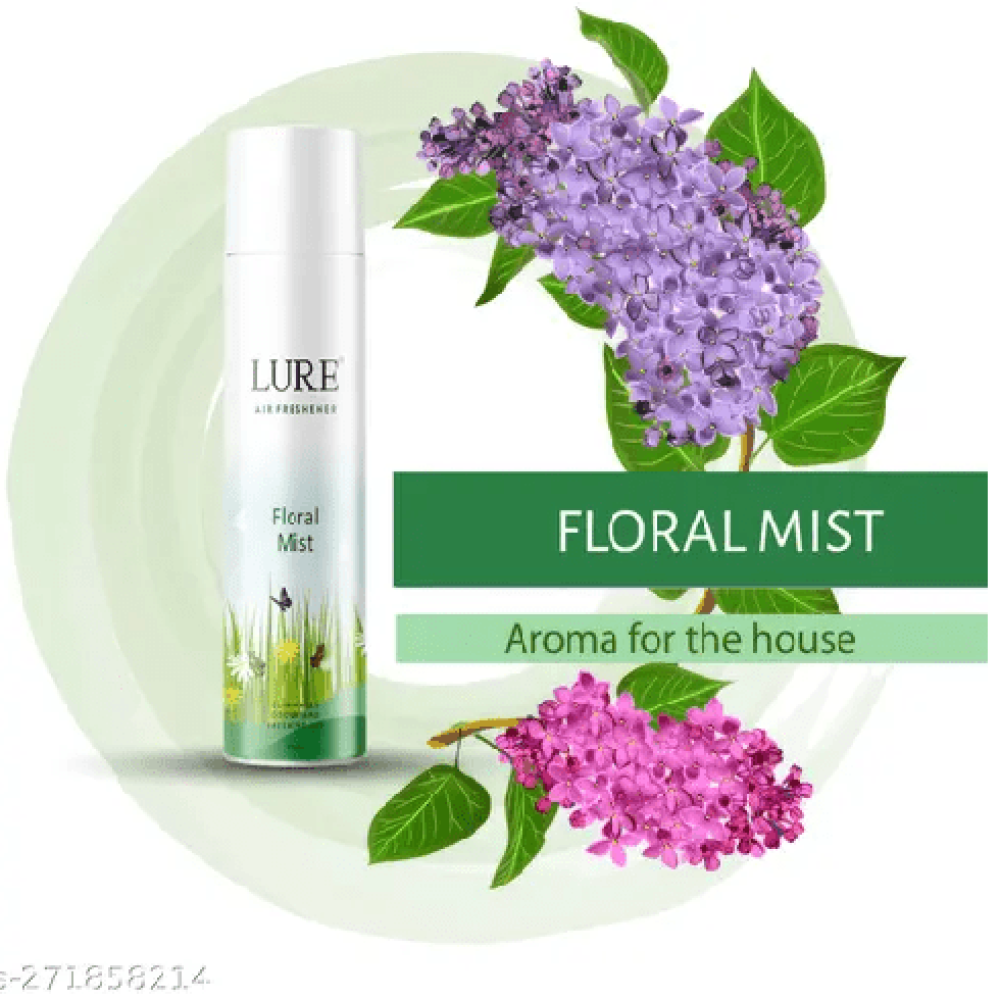 Lure Floral Mist Fresh Long Lasting Room Air Freshener 220 ml Buy -2 Get 2 Free