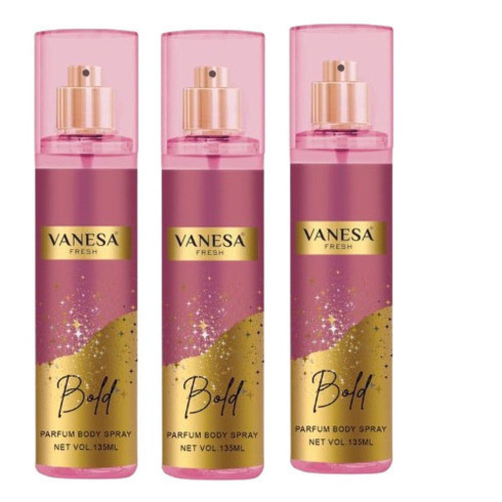 Venesa Luxury Body Mist For Men & Women - Bold Body Spray 135 Ml (Pack Of Pack Of 3)